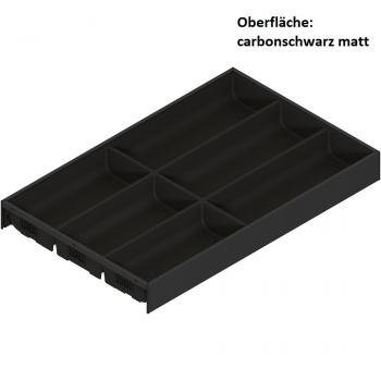 AMBIA-LINE Besteckeinsatz, für LEGRABOX / MERIVOBOX, Kunststoff / Stahl, 6 Besteckfächer, NL=500 mm, Breite=300 mm